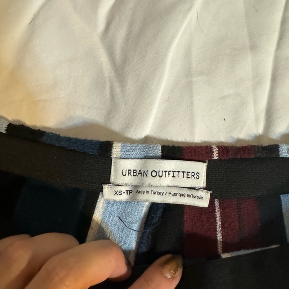 Urban outfitters blue and purple striped comfy pants with stretchy waistband. - Picture 4 of 4